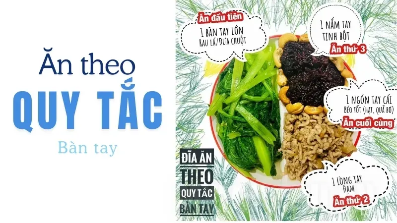 Cách ăn theo quy tắc bàn tay mà không phải đếm calo 1