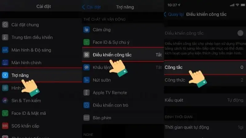 cách bật auto click 14