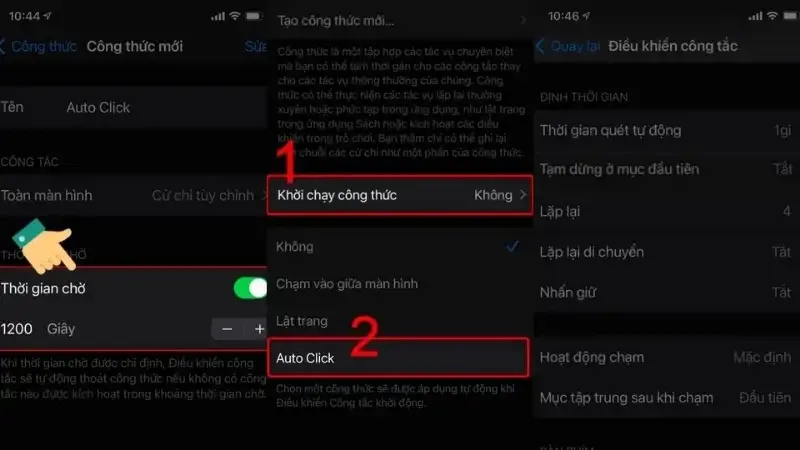 cách bật auto click 17