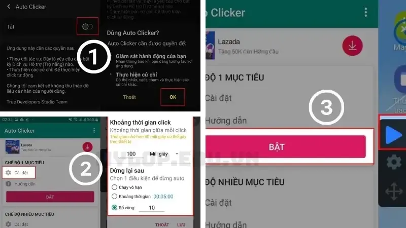 cách bật auto click 19