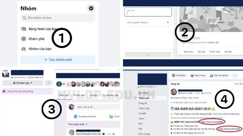 Các bước bật kiếm tiền từ group facebook