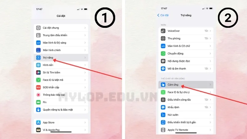 Cách bật nút home ảo trên iPhone