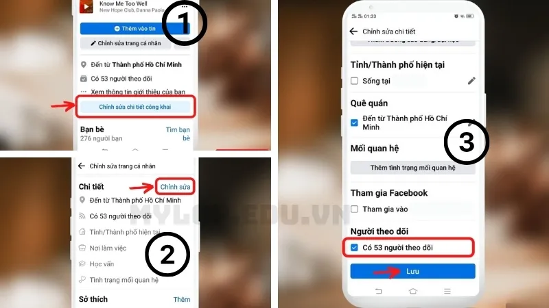 Cách làm hiển thị số lượt theo dõi trên Facebook