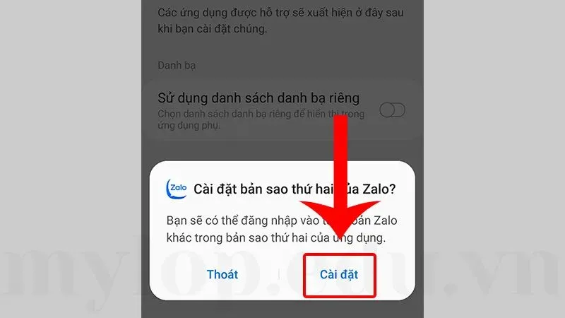 cách cài 2 zalo trên 1 điện thoại 4