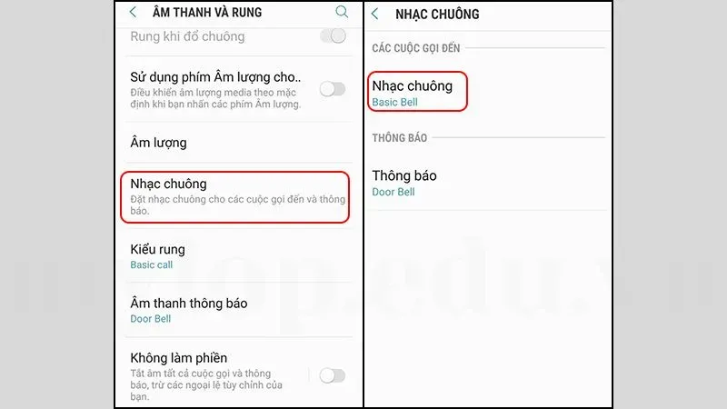 cách cài nhạc chuông samsung 7