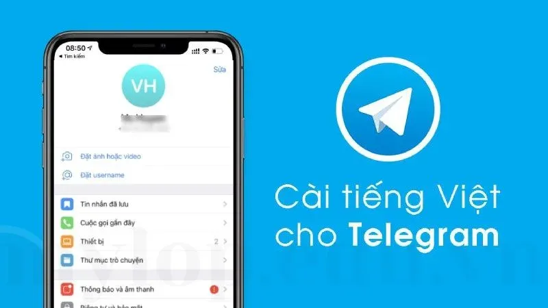 cách cài tiếng việt cho telegram 1