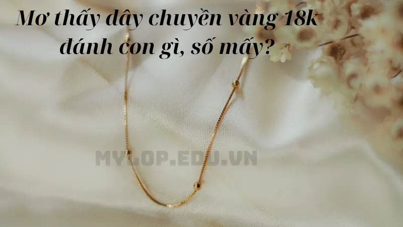 Mơ thấy dây chuyền vàng 18k đánh con gì, số mấy?