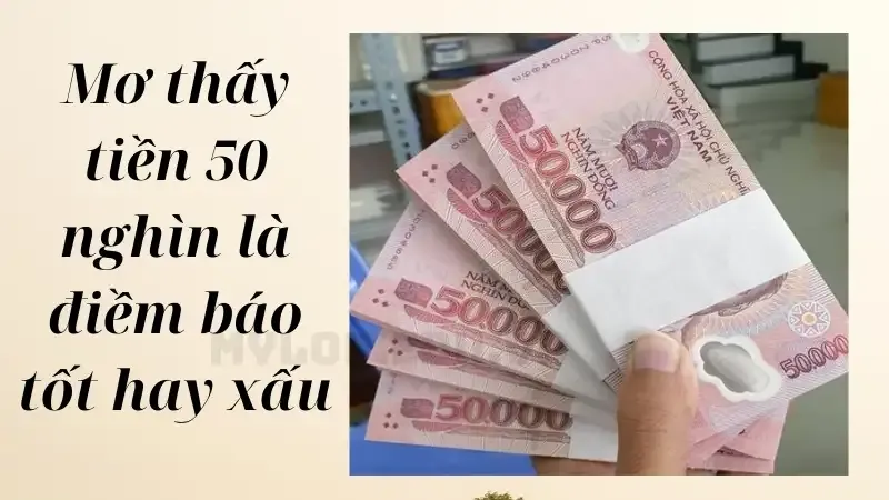 nằm mơ thấy tiền 50 nghìn 1