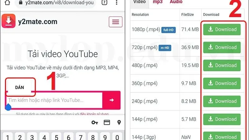 tải nhạc từ youtube 2