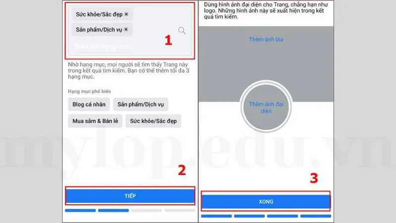 tạo fanpage trên điện thoại 3