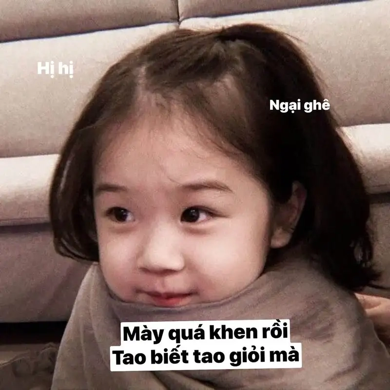 Meme giận dỗi cute thể hiện những khoảnh khắc đáng yêu và hài hước