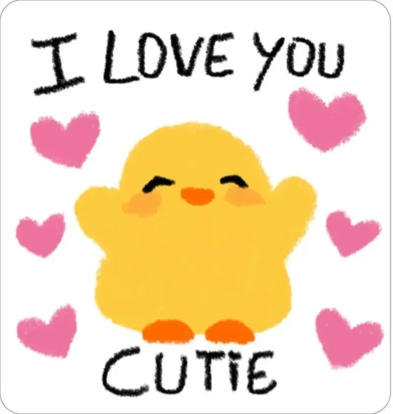 Hi i love you meme thể hiện tình cảm ngọt ngào và chân thành