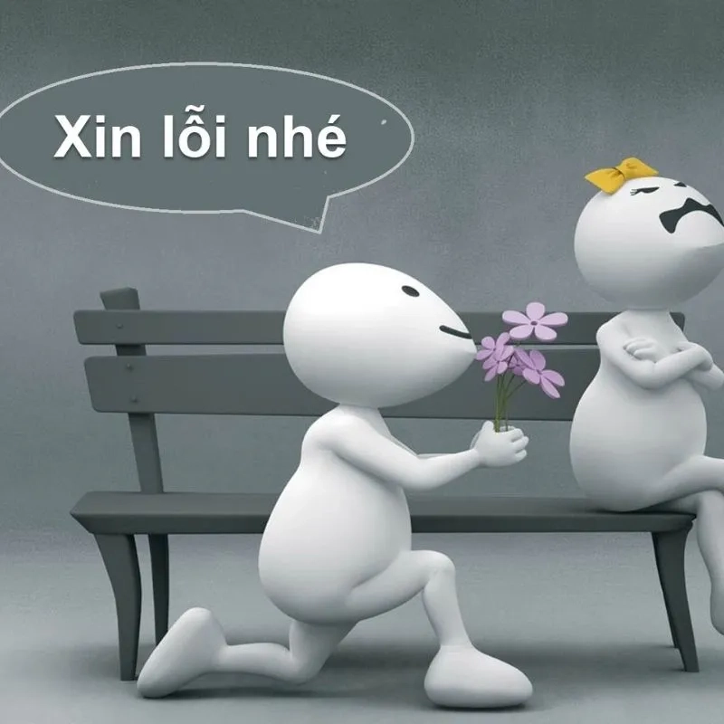 Meme quỳ gối xin lỗi mang lại tiếng cười cho mọi người