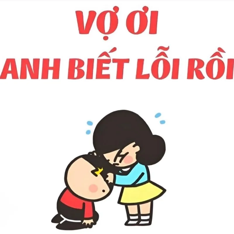 Meme cúi đầu xin lỗi thể hiện sự hài hước độc đáo