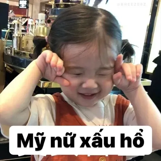 Meme ngại ngùng đáng yêu cho những ai yêu thích sự dễ thương