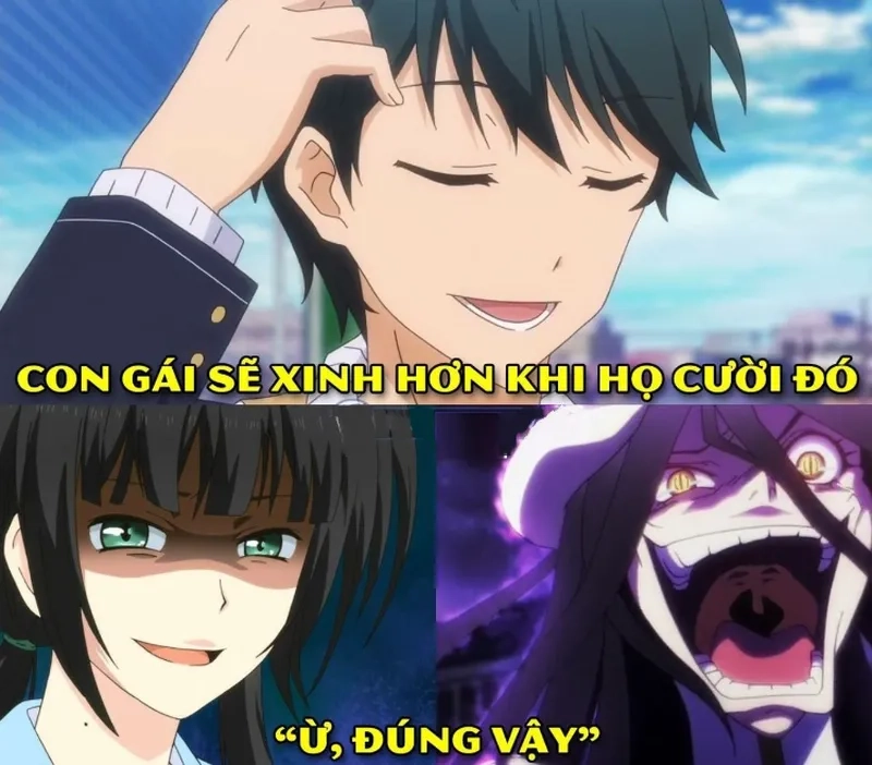 Anime meme cute mang lại tiếng cười sảng khoái