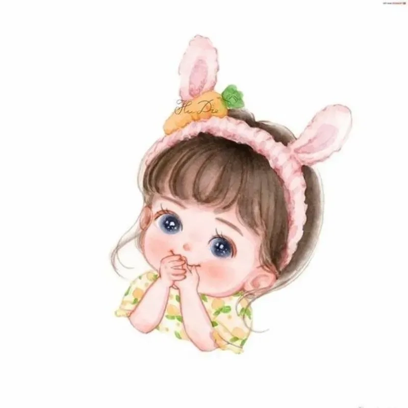 Hình chibi nữ đeo kính giúp bạn thể hiện phong cách cá tính