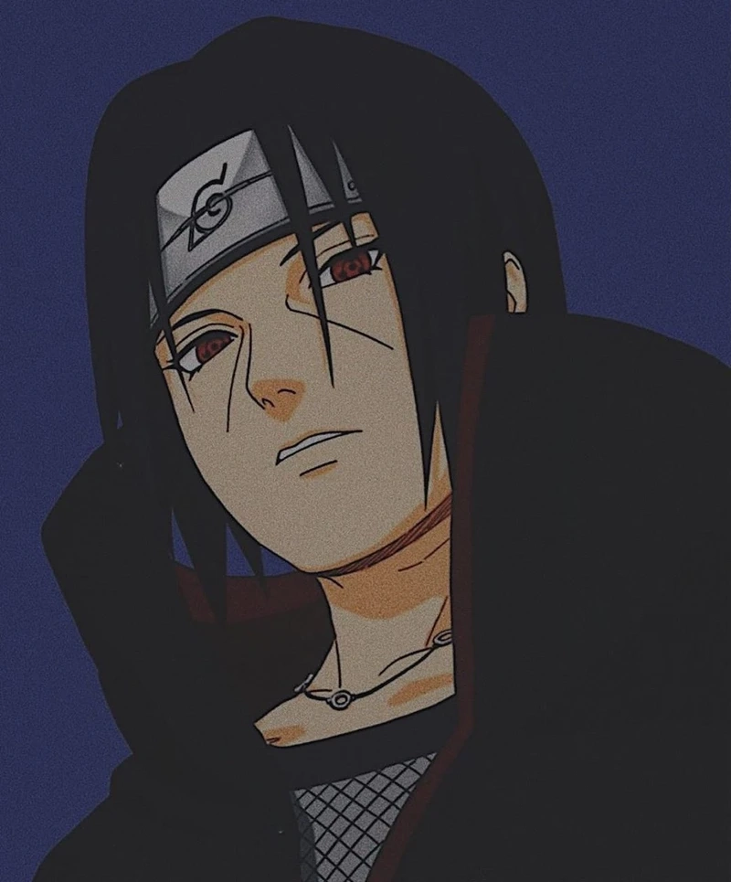 Hình ảnh itachi sharingan thể hiện sức mạnh và sự bí ẩn của nhân vật