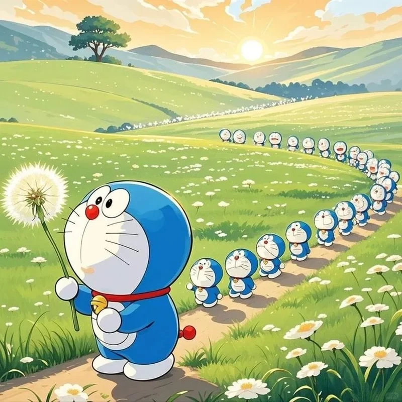 Hình avatar doraemon cho không gian thêm phần dễ thương