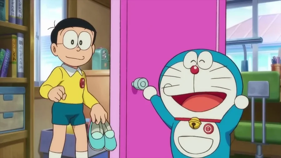 Hình nobita và shizuka cute thể hiện tình bạn đáng yêu giữa hai nhân vật