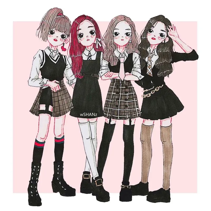 Avatar black pink giúp bạn thể hiện tình yêu với nhóm nhạc nổi tiếng