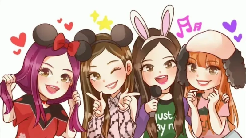 Chibi blackpink cute mang đến sự dễ thương và ngộ nghĩnh