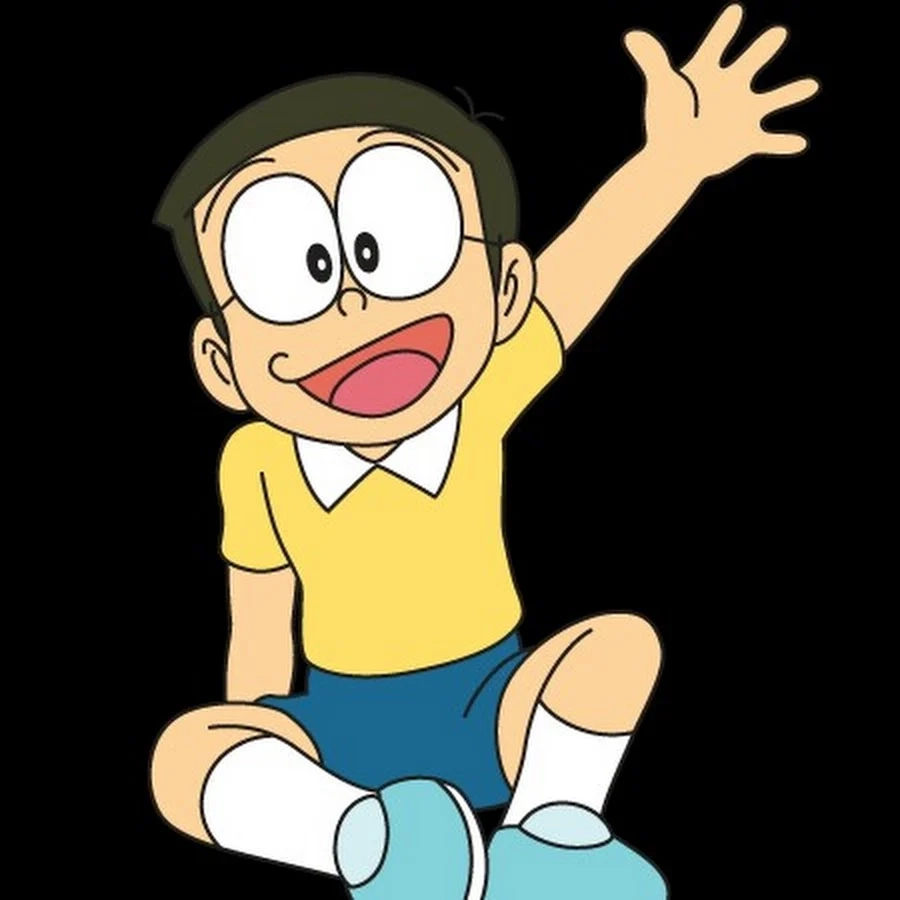 Hình nobita và doraemon cute thể hiện tình bạn đáng yêu