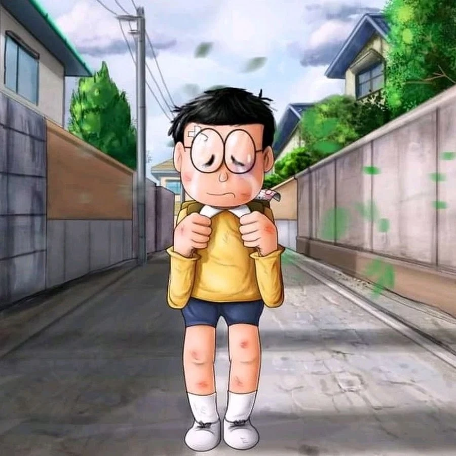 Ảnh nobita dễ thương thể hiện sự ngọt ngào và đáng yêu