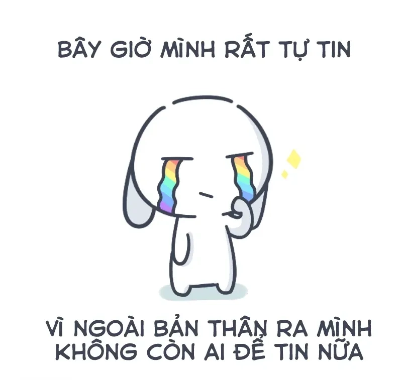 Meme thỏ bảy màu tạo nên những khoảnh khắc đáng yêu