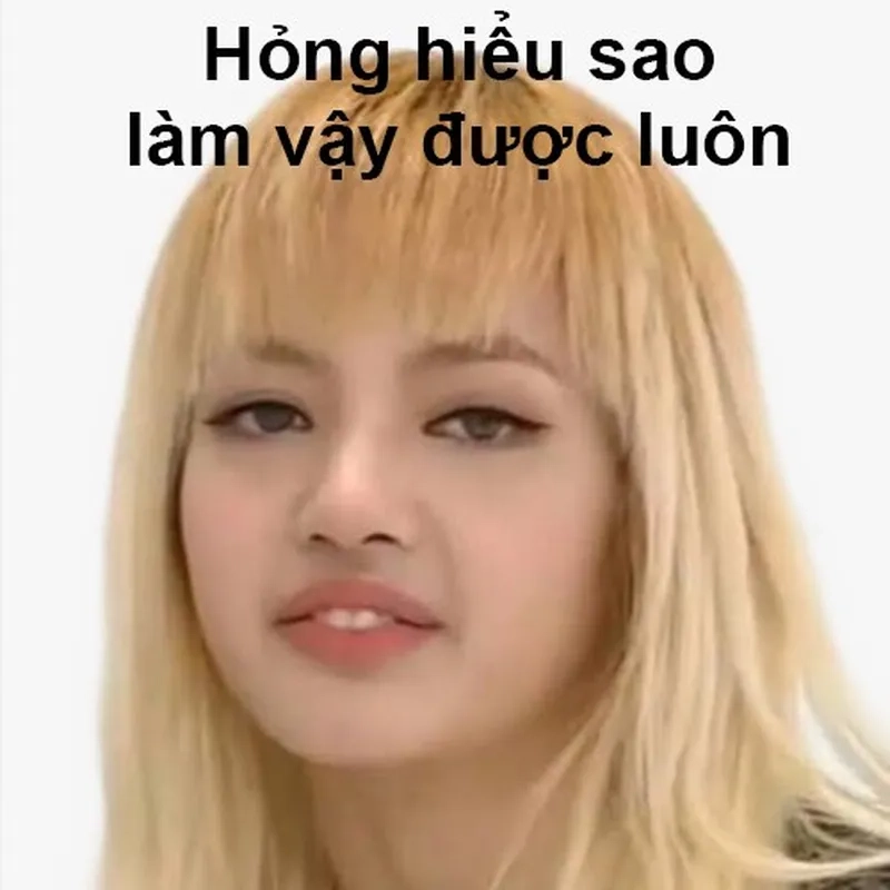 Meme Lisa blackpink dễ thương khiến bạn cảm thấy vui vẻ