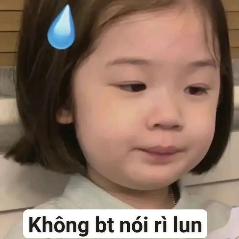 Mặt khóc meme thật dễ thương và đáng yêu