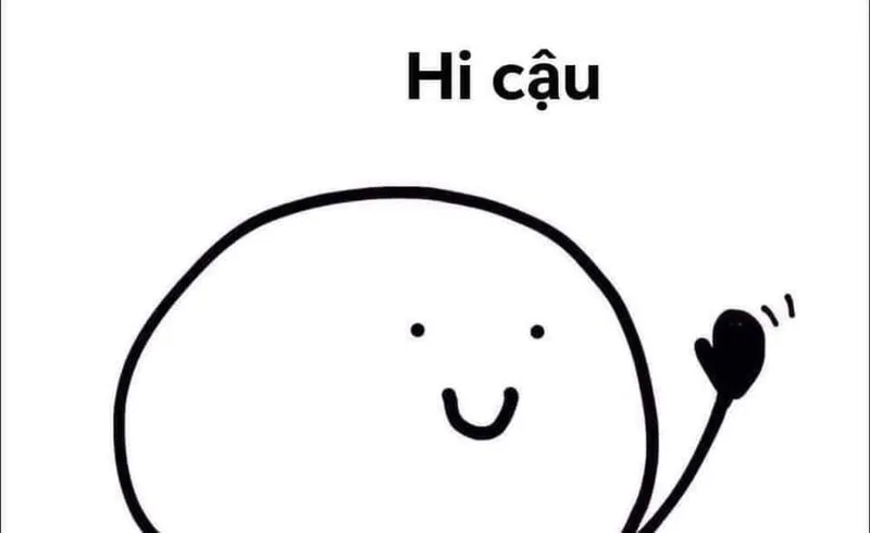 Hello gif meme dễ thương cho ngày thêm vui