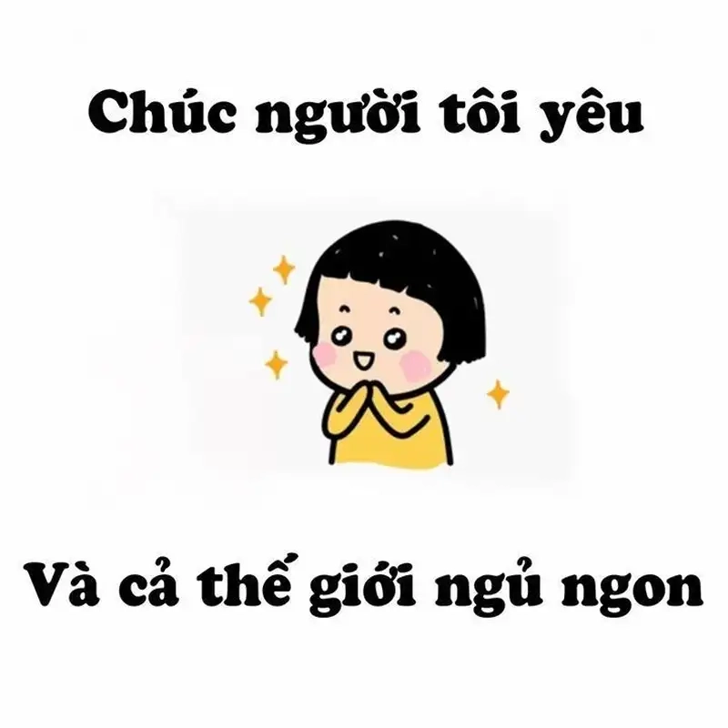 Meme chúc ngủ ngon đáng yêu mang lại niềm vui cho người xem