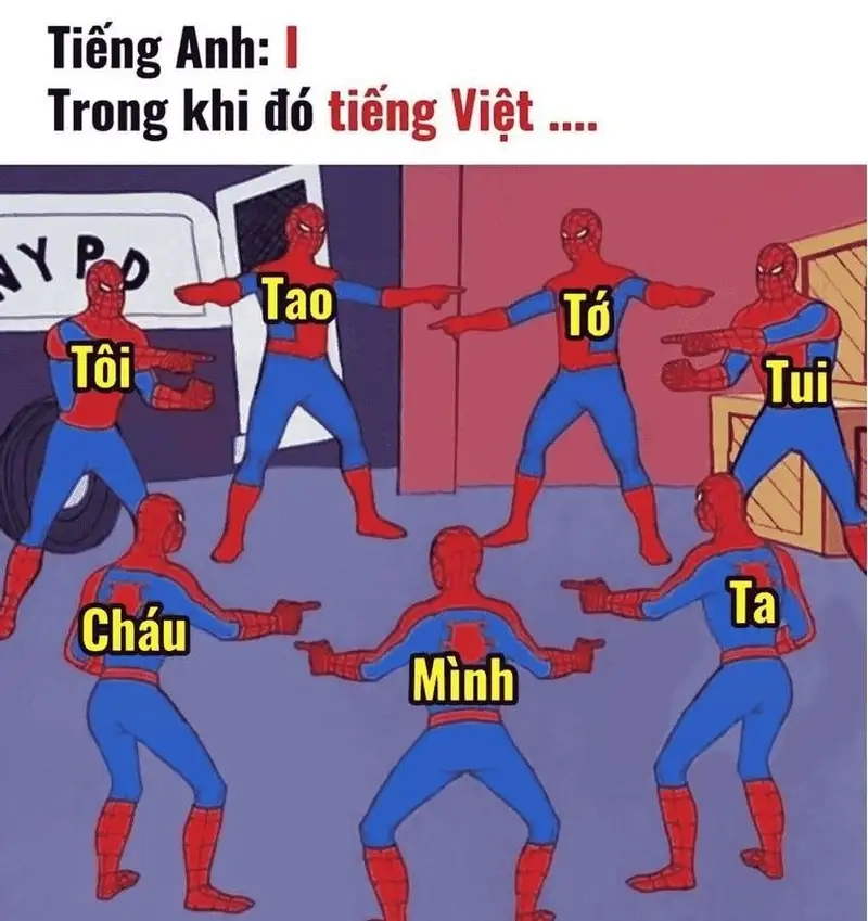 Người nhện chỉ nhau meme thật dễ thương và vui nhộn