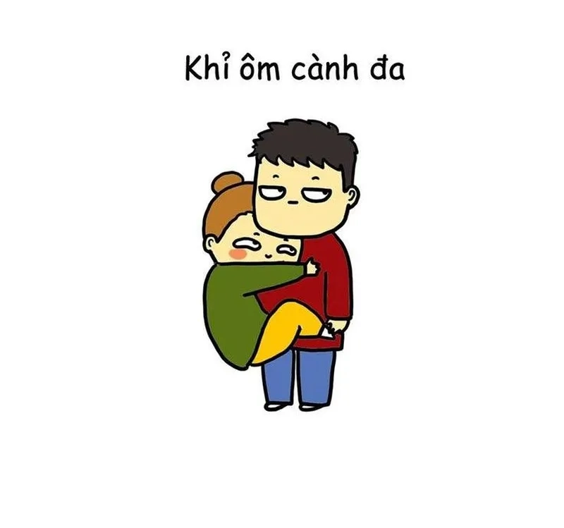 Meme ôm nhau ngủ mang lại tiếng cười sảng khoái