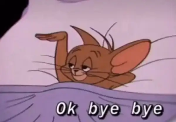 Goodbye gif meme khiến bạn không thể nhịn cười