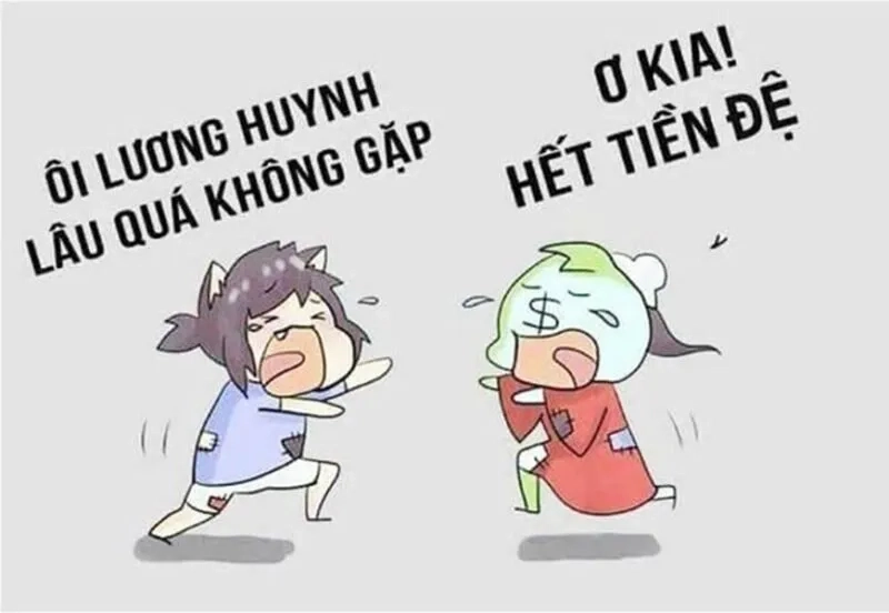 Ảnh meme cho tiền dễ thương cho ngày thêm vui