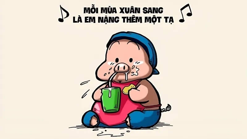 Meme avatar tết mang lại tiếng cười sảng khoái