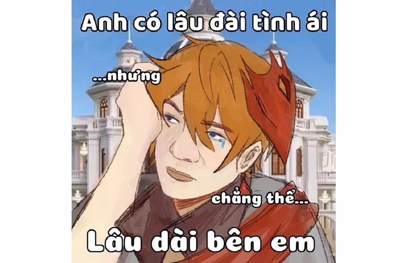 Meme anime khóc thể hiện cảm xúc sâu sắc