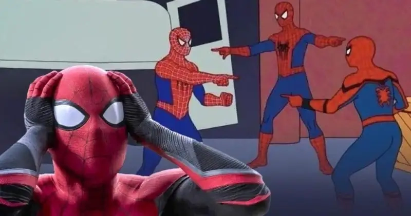 Meme spiderman pointing khiến bạn cảm thấy thoải mái