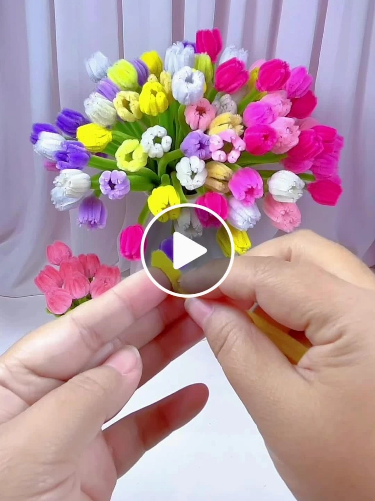 Hướng dẫn cách làm hoa tulip bằng kẽm nhung chi tiết nhất 2026