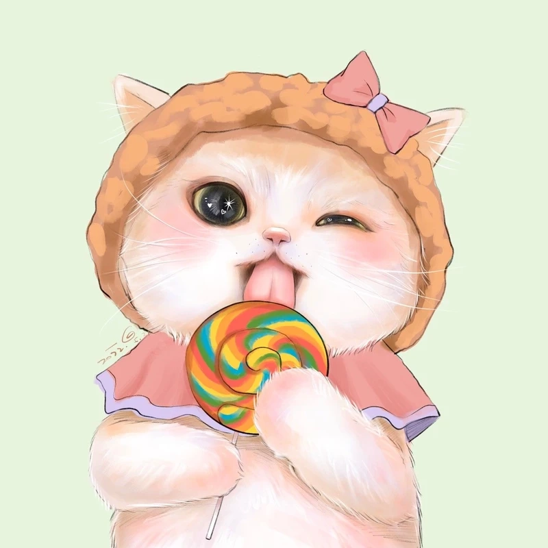 Dễ thương hết nấc với cute hình nền mèo chibi nhìn là muốn lưu ngay