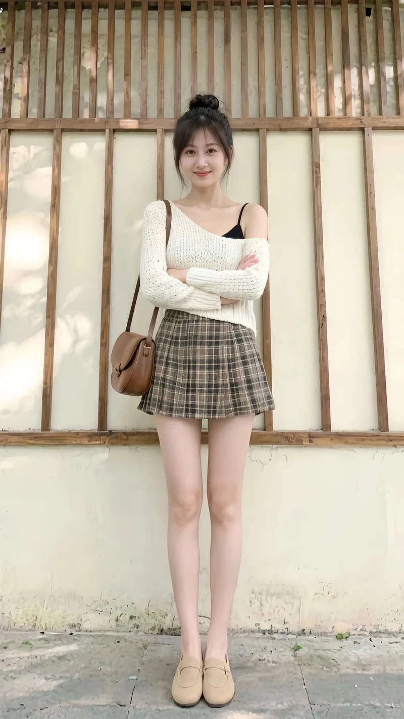 Phong thái khỏe khoắn của gái mặc váy ngắn năng động