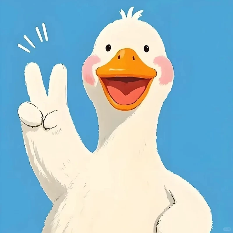 Ngọt ngào với ảnh vịt trắng cute nhìn là mê