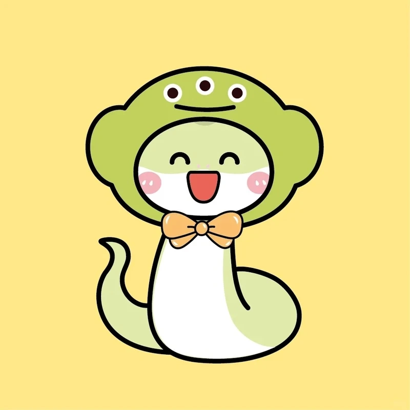 Ngọt ngào dễ thương từ con rắn chibi cute