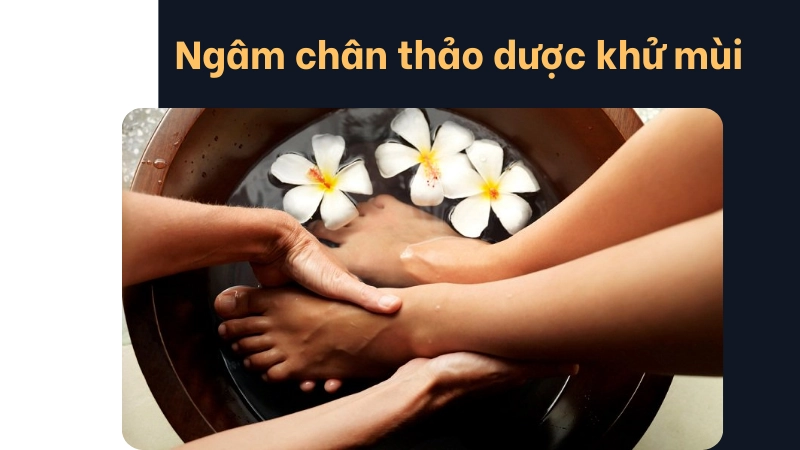 Bài thuốc ngâm chân thảo dược loại bỏ mùi hôi ngay lập tức