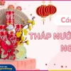 Hướng dẫn cách làm tháp bánh và nước ngọt dịp Tết độc đáo