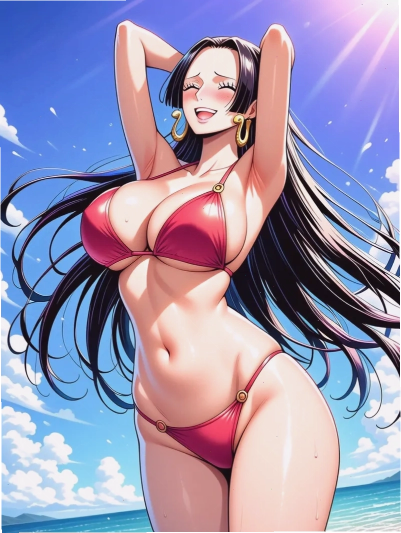 Ảnh Boa Hancock phiên bản anime nữ với nét quyến rũ và dễ thương