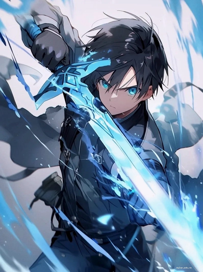 Ảnh Kirito ngầu lòi với thanh kiếm sắc bén