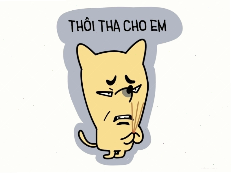 Avatar meme với hình ảnh nhân vật đang cầu xin và dòng chữ thôi tha cho em